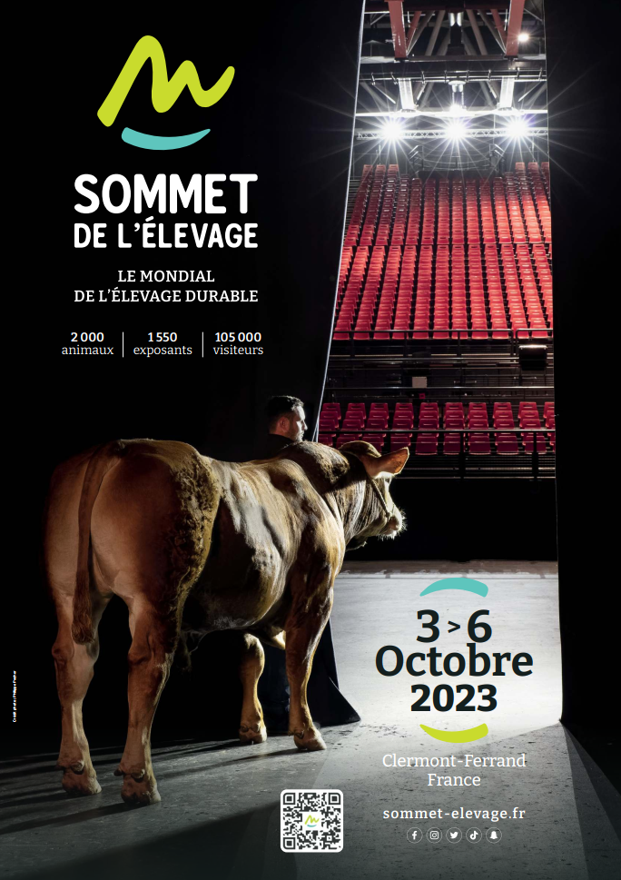 Affiche du Sommet de l'élevage 2023